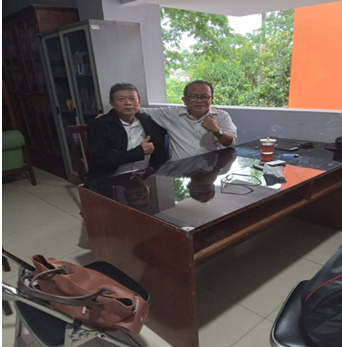 Foto: Undrizon, SH., MH. (Sekretaris Jenderal DPP PERTI) bersama Dr. Nur Hidayat Sardini, S.Sos., M.Si.