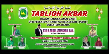 BANGUN NEGERI SEBAGAI BAKTI DARI MIMBAR TABLIGH AKBAR DPD PERTI SUMUT